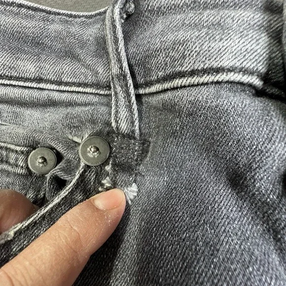 R13 Boy Skinny Jeans Women's Sz 27 Made in Italy Vintage Black Denim